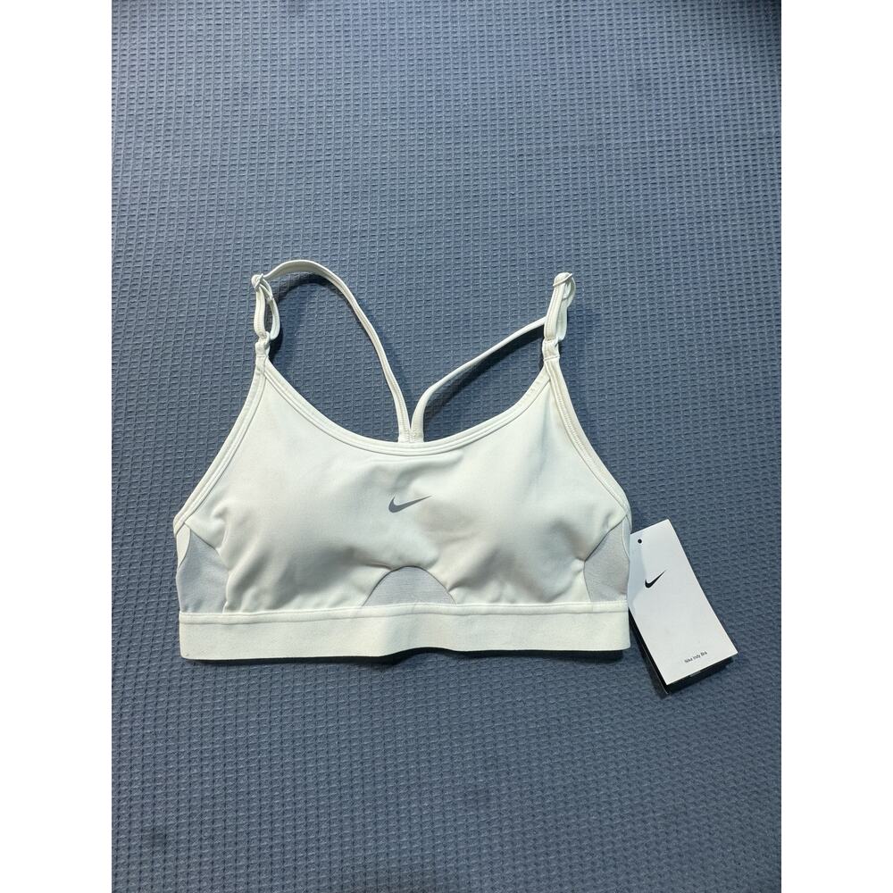 Nike  Dri-FIT Light Padded Sports Bra   Women Sz  S White‎ Brand New